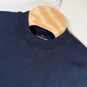 American Giant Unisex American Vintage Crew Sweatshirt Small Washed Black NWOT